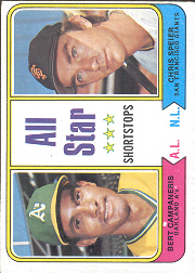 1974 Topps Baseball Cards      335     Bert Campaneris/Chris Speier AS